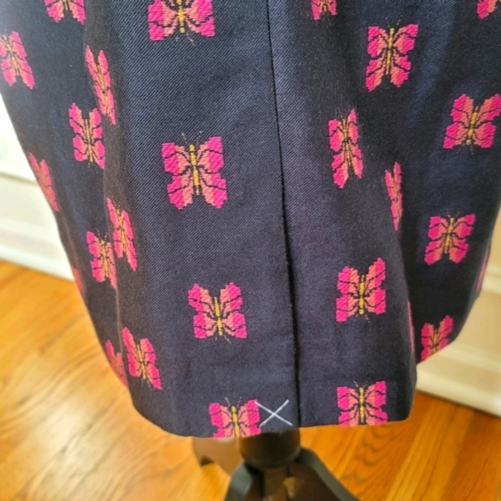 New! J.Crew sz 2 Sheath Butterfly Jacquard Dress NWT - Picture 6 of 11